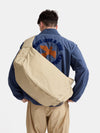master-piece x Universal Works Beige Large Canvas Shoulder Bag