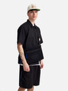 master-piece x Universal Works Black Canvas Sacoche