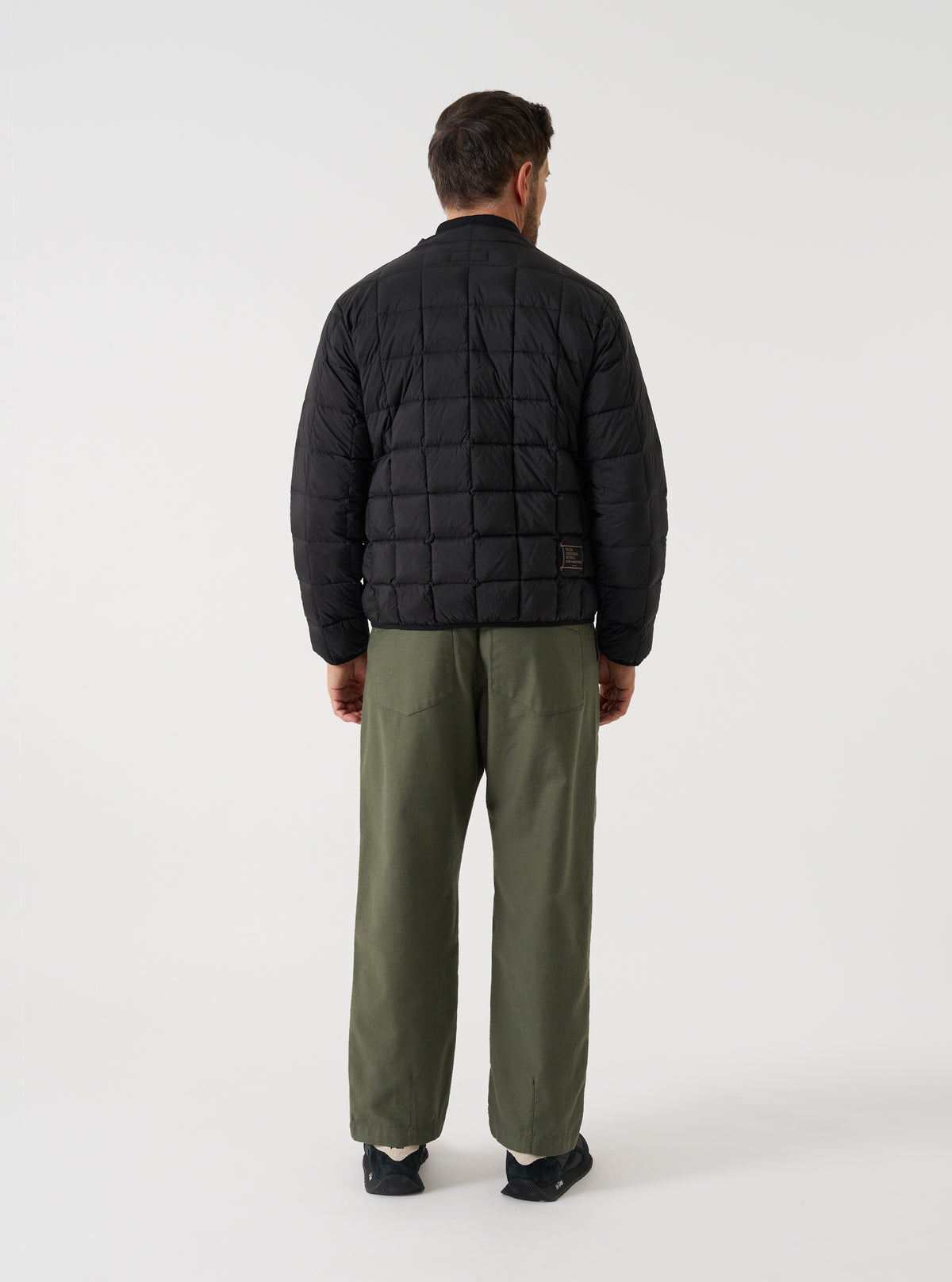 TAION x Universal Works Black Nylon Soft Shell Down Cardigan