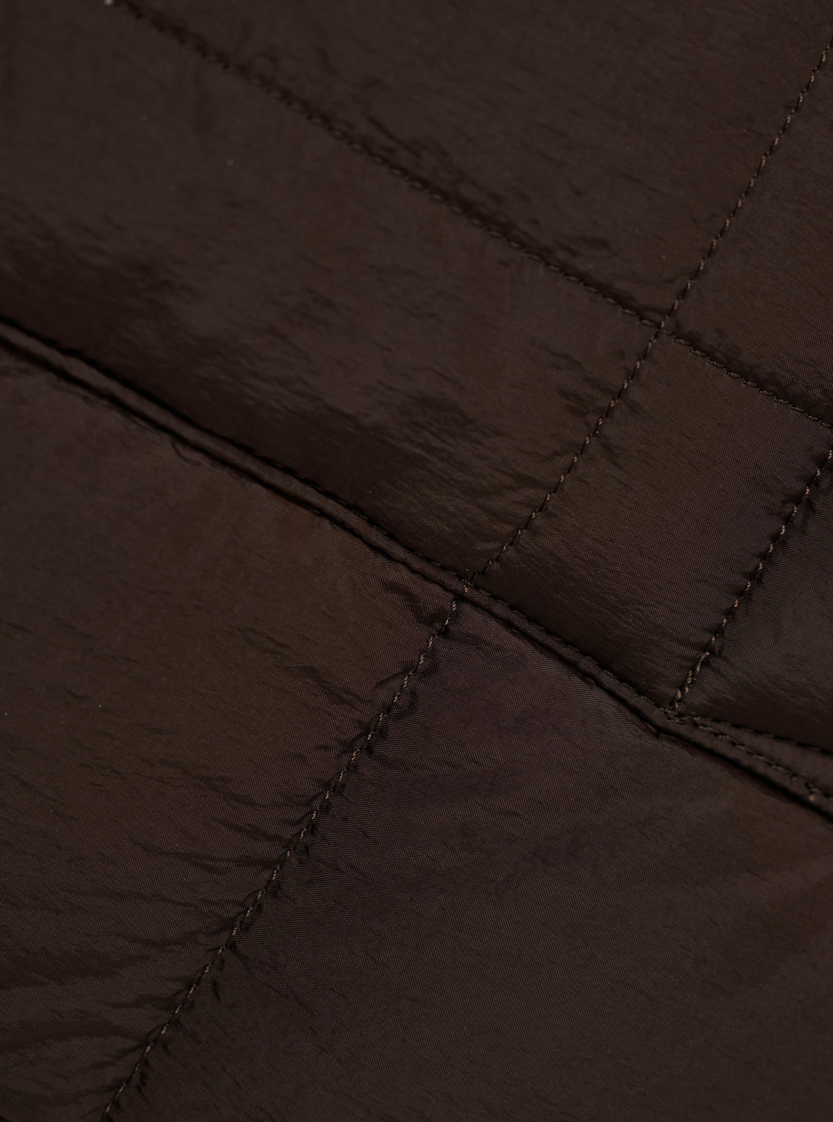 TAION x Universal Works Brown Nylon Soft Shell Down Cardigan