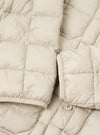 TAION x Universal Works Ice Grey Nylon Soft Shell Down Cardigan