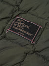 TAION x Universal Works Olive Nylon Soft Shell Down Cardigan