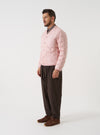 TAION x Universal Works Pink Nylon Soft Shell Down Cardigan