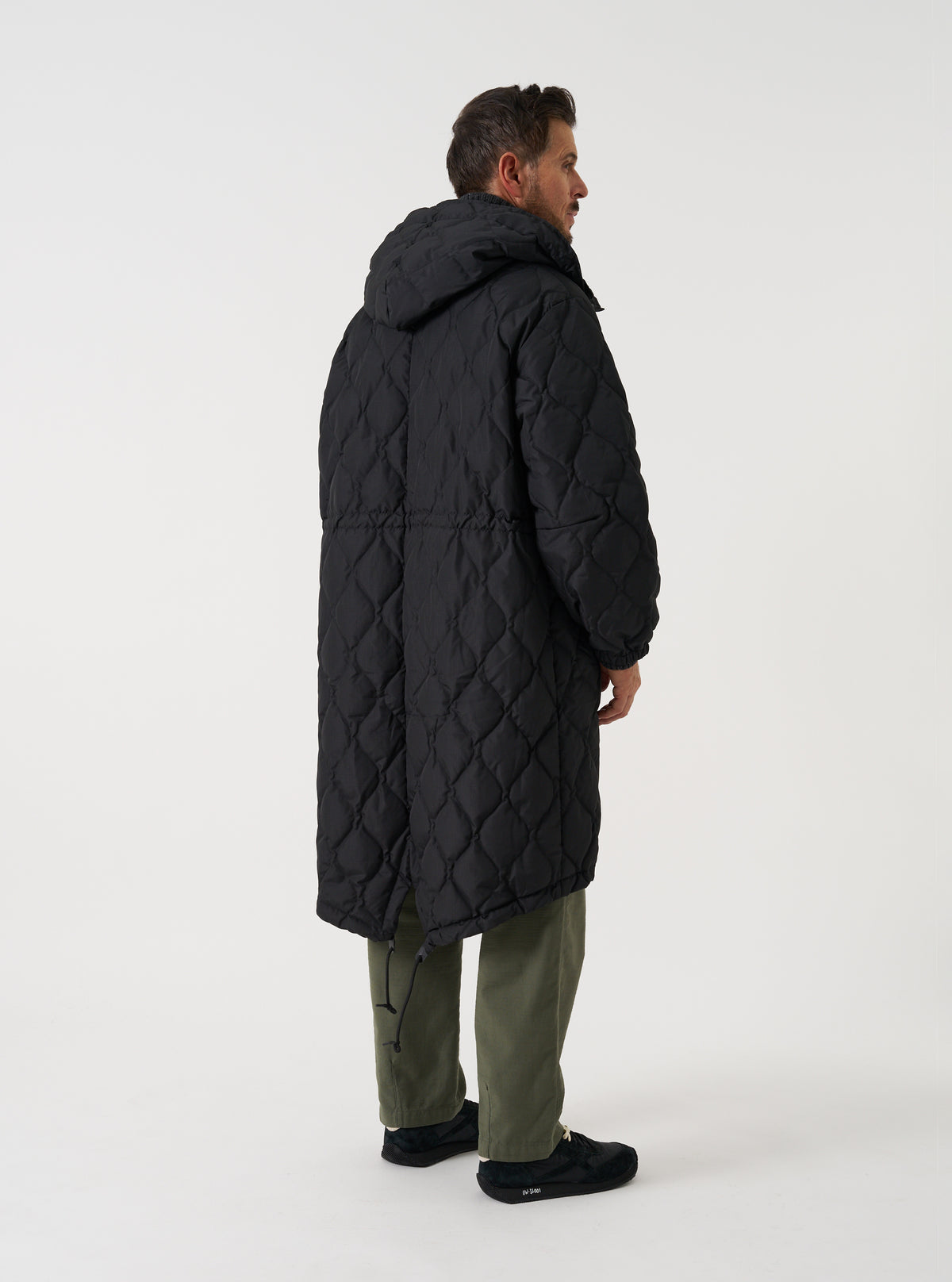 TAION x Universal Works Black Military Hard Shell Down Mod Parka