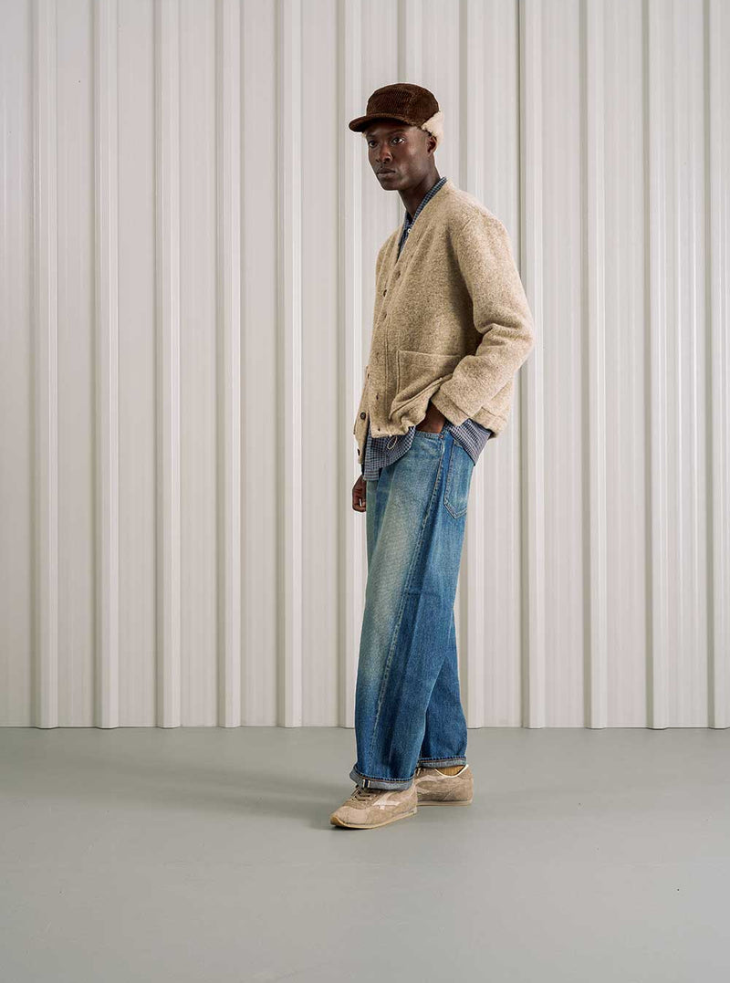 Ordinary Fits 119 Used Wash Indigo Denim Type Wide Jean