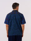 Limited Edition Navy Mixed Check Camp Shirt