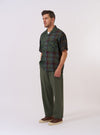 Limited Edition Olive Mixed Check Camp Shirt