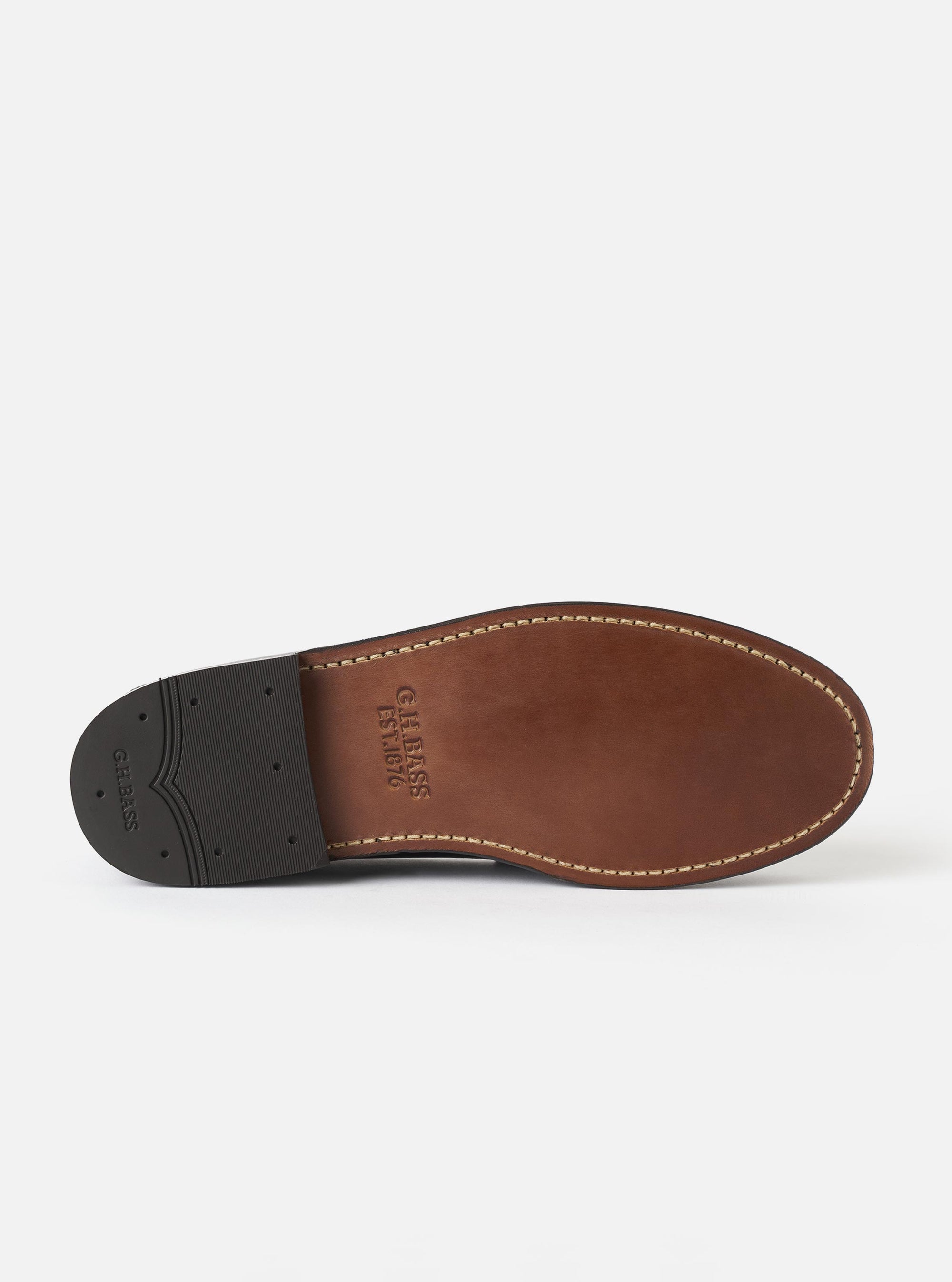G.H.Bass Chocolate Leather Weejuns Heritage Larson Moc Penny Loafer