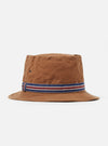 cableami® Loose Light Pork Pie Hat in Brown Chino Cotton