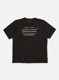 master-piece x Universal Works Black Single Jersey Print Tee