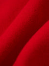 Close-up of the textured, bright red fabric of the Red Mowbray Military Fatigue Jacket, showing the material's weave and soft, folded appearance.