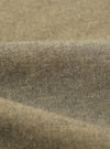 Close-up of the Mustard Brushed Marl Twill Square Pocket Shirt fabric. The twill weave is visible in shades of mustard and dark gray.