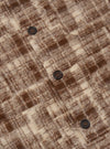 Sand Patch Check Fleece Cardigan