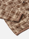 Sand Patch Check Fleece Cardigan