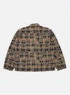 Navy Patch Check Fleece Rams Jacket