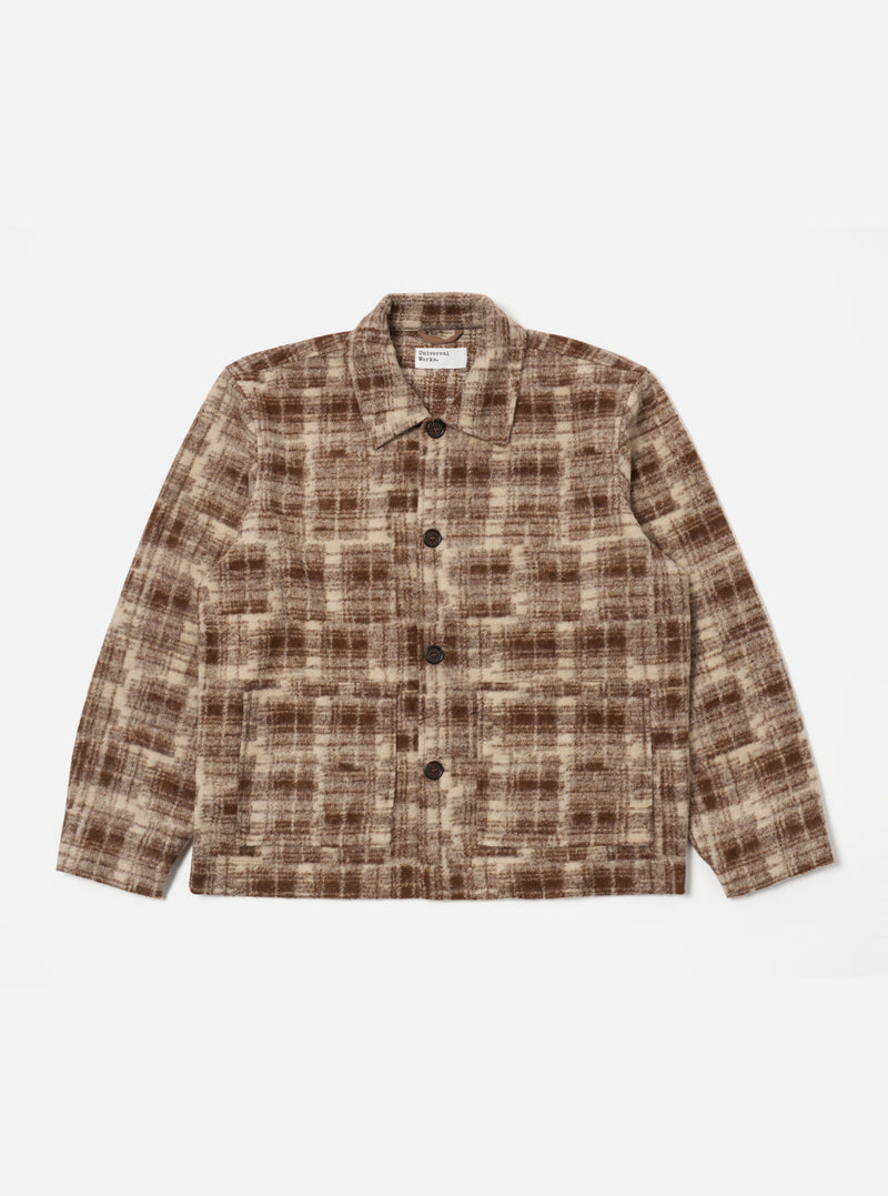 Sand Patch Check Fleece Rams Jacket