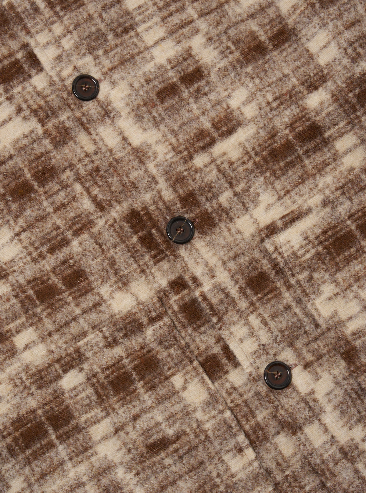Sand Patch Check Fleece Rams Jacket