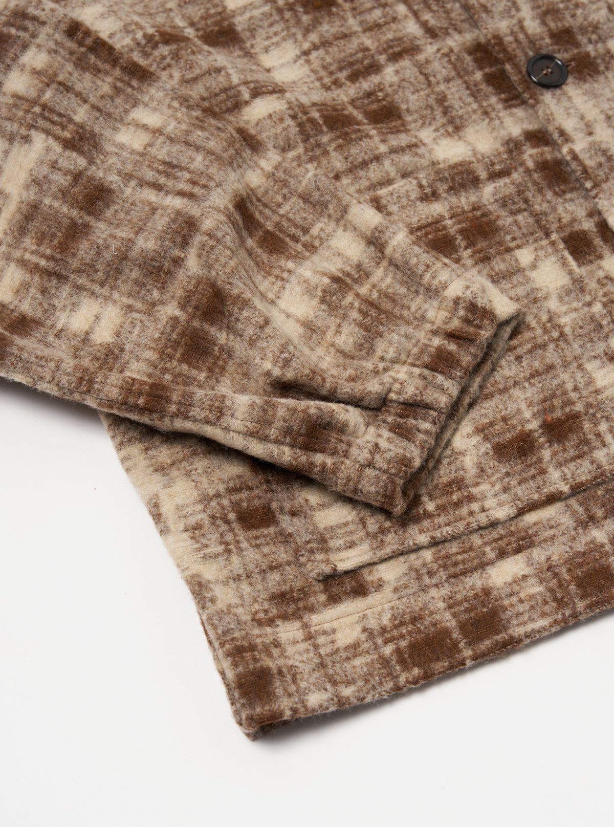Sand Patch Check Fleece Rams Jacket