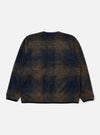 Navy Deca Check Cardigan