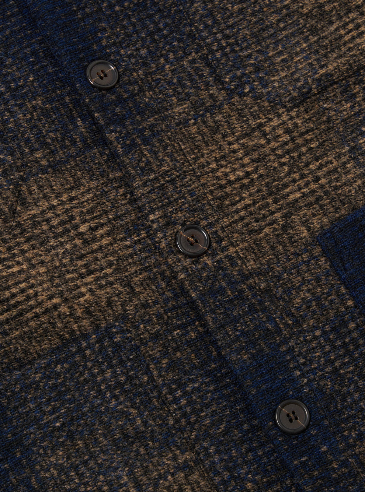 Navy Deca Check Cardigan