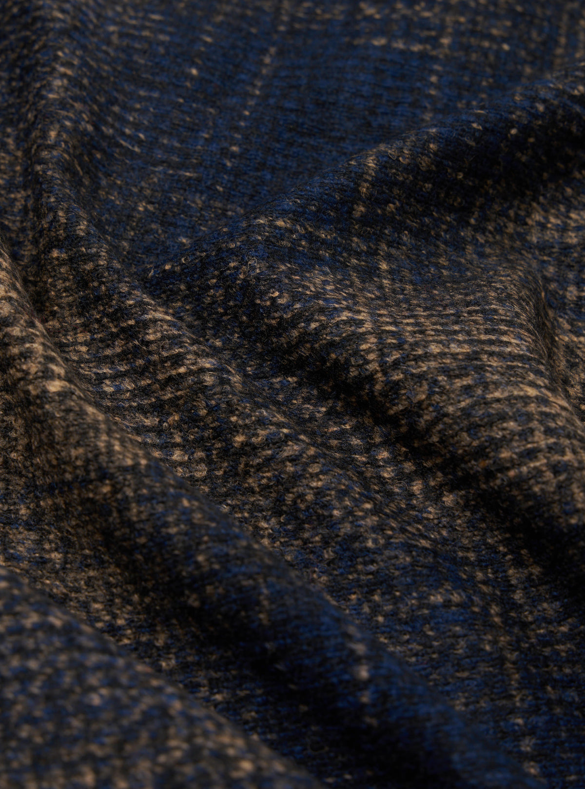 Navy Deca Check Cardigan