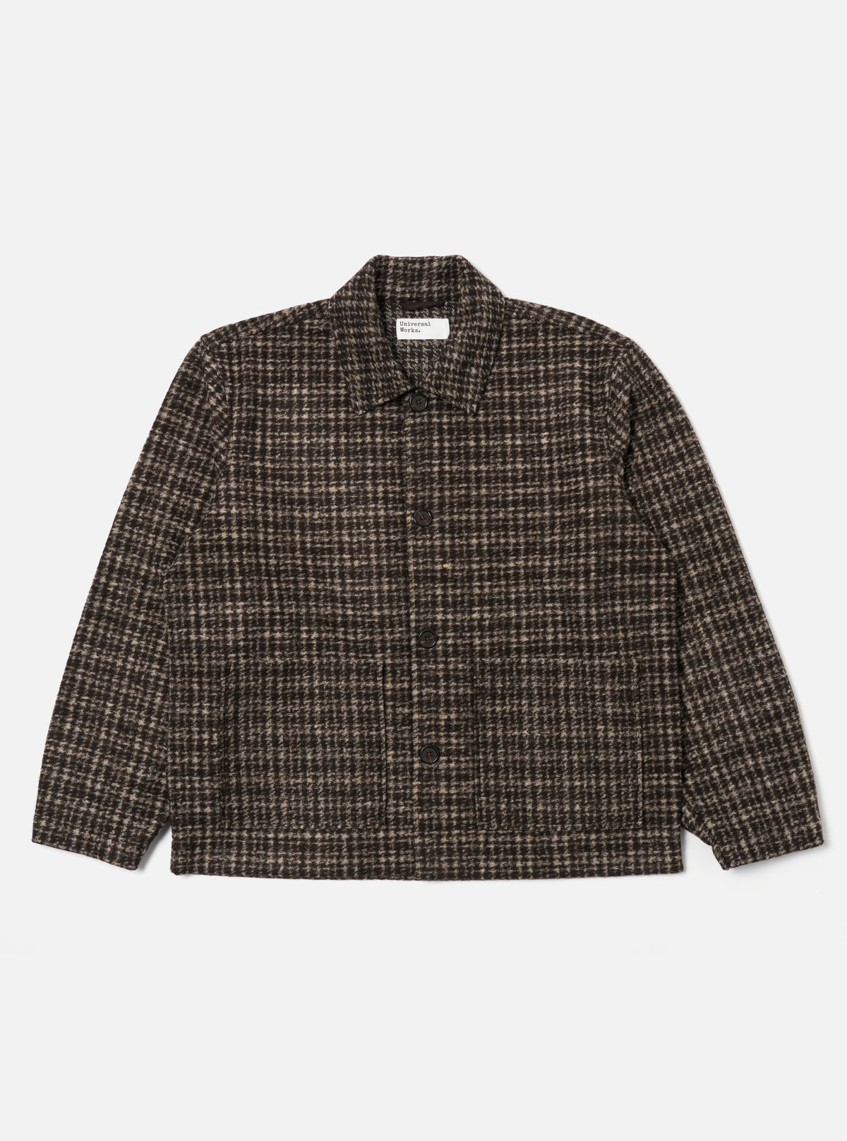 Brown Jacquard Knit Rams Jacket