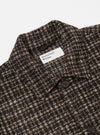 Brown Jacquard Knit Rams Jacket