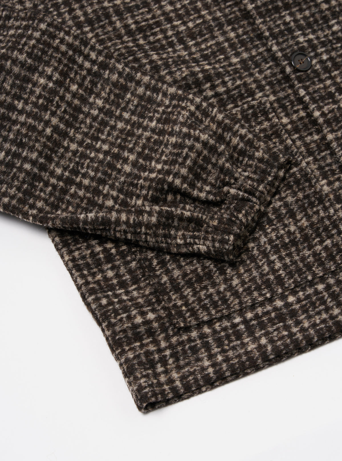 Brown Jacquard Knit Rams Jacket