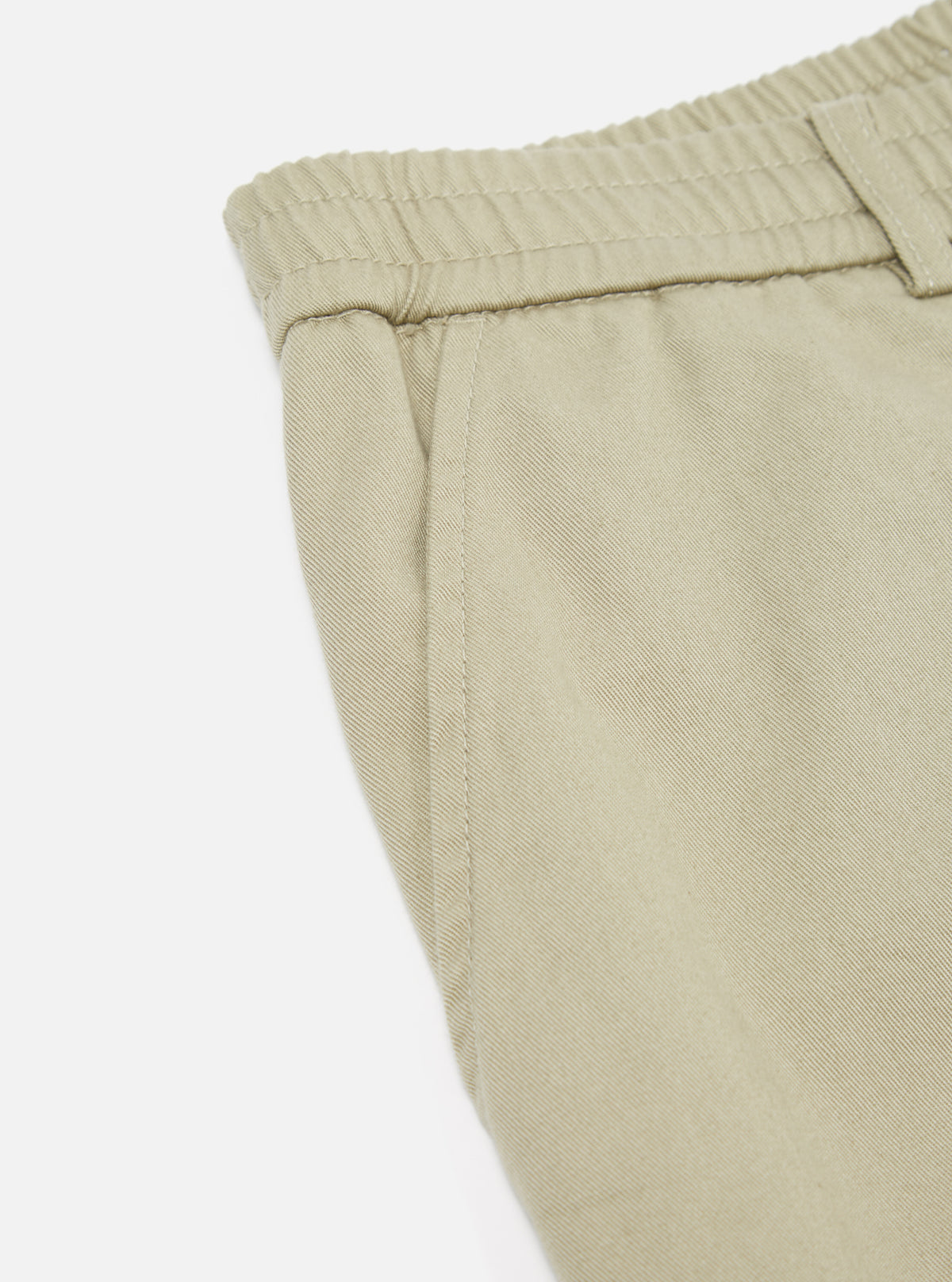 Stone Twill Pleated Track Pant