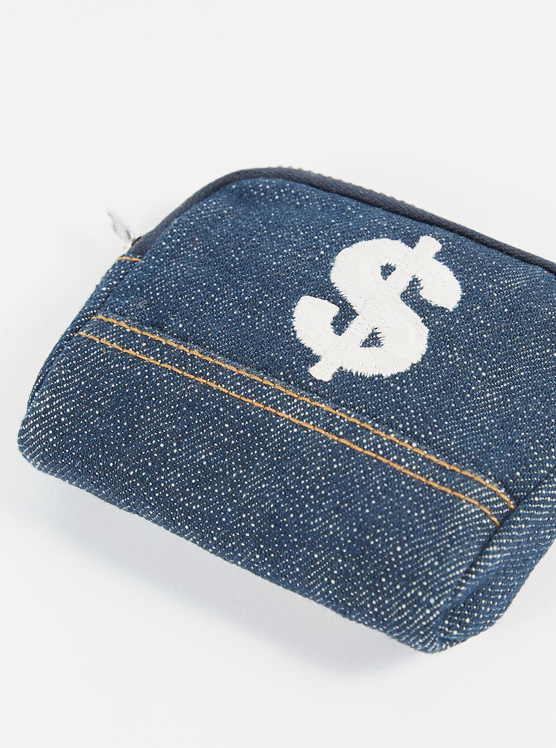 Universal Works Dollar Coin Pouch in Indigo Denim